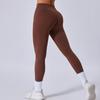 Hohe Taille Bauchkontrolle Leggings Yoga Laufen Fitnessstudio Training Schnelltrocknend Atmungsaktiv Sporthose Damen