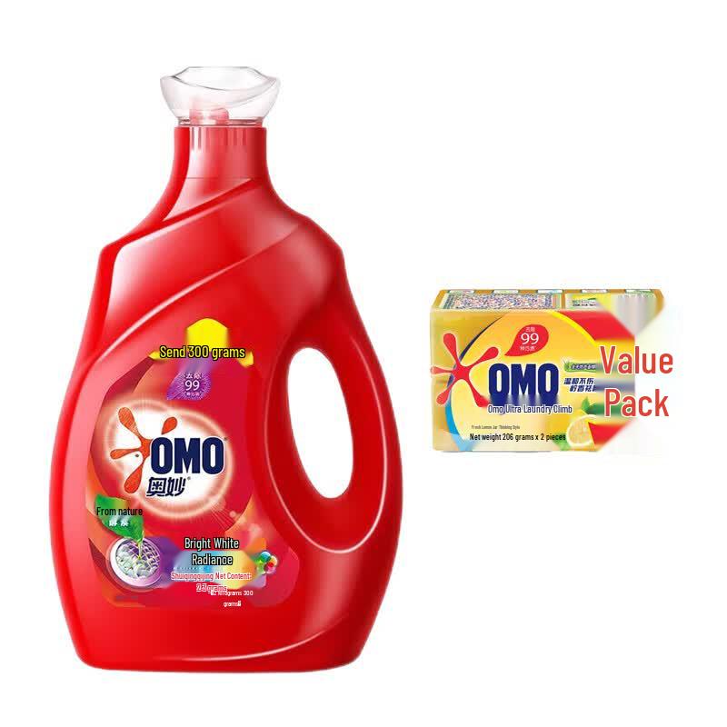 OMO Brightening & Color-Reviving Laundry Detergent with Lemon Soap