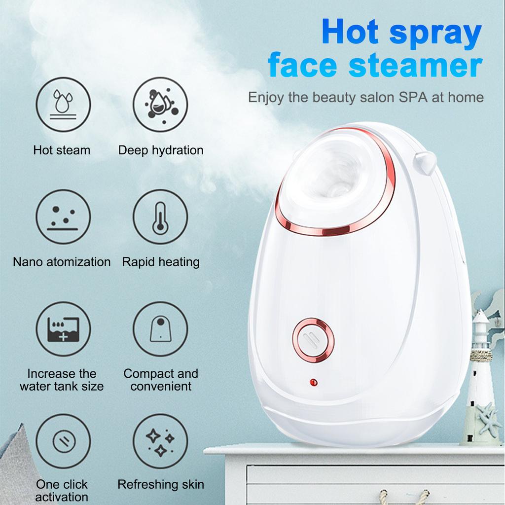 Facial Spray Moisturizing Device Portable Hydrating Facial Steamer Home Nano Heat Spray Facial