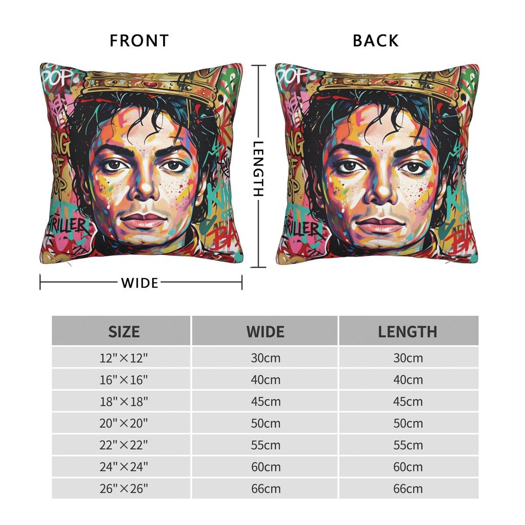 Singer M-Michaels Fanart Pillow Cover Soft Cushion Cover Kawaii Pillow Case For Living Room Bed Chair