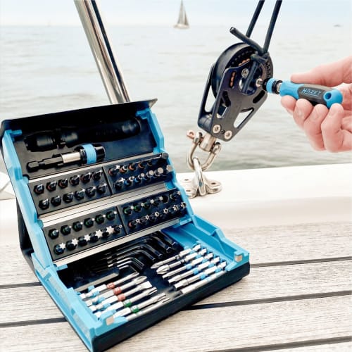 HAZET 2200SC-1 Screwdriver Bit Set, 69-Piece Precision Tool Set with Magnetic Smart Case, Phillips and Flathead Screwdrivers, Pozidriv, Torx, Hex Wren