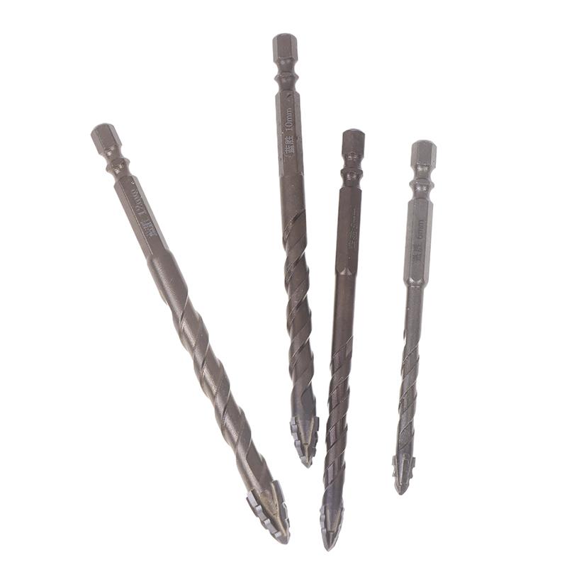 Verbesserter vierschneidiger Sägezahnbohrer zum Bohren von Fliesen und Beton. Spezieller elektrischer Bohrer mit ultrahoher Härte.