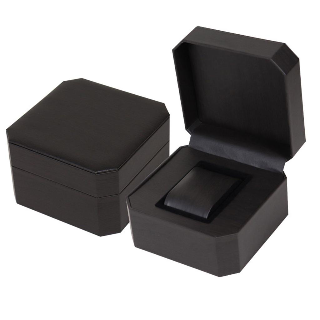 Vintage PU Watch Case Leather Watch Storage Box Stylish Watch Container Watch Display Box PU Material for Outdoor Travel