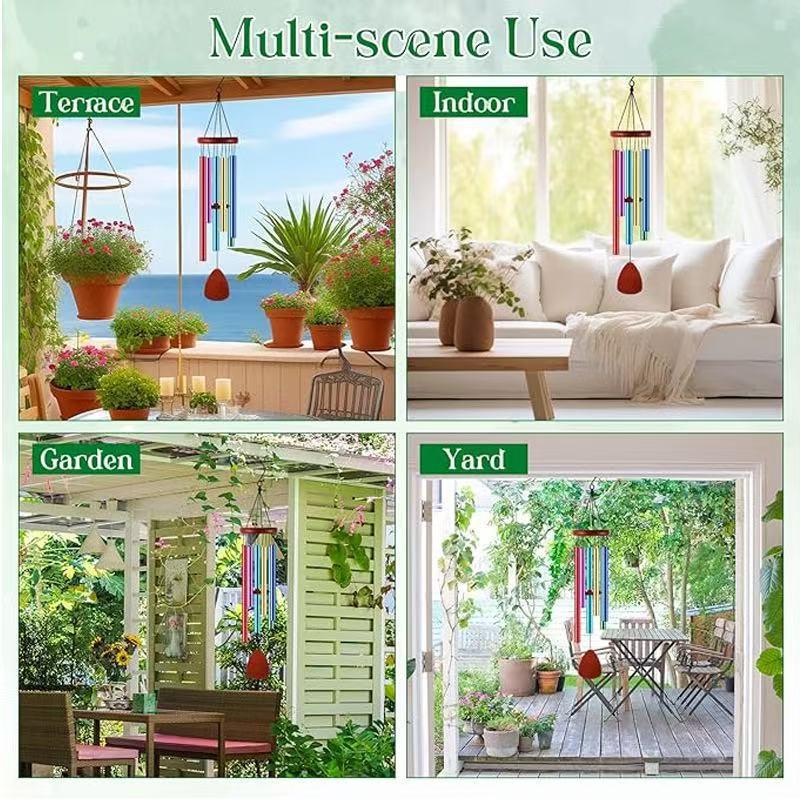 37in Classic Metal Wind Chime - Memorial & Outdoor Decoration Gift