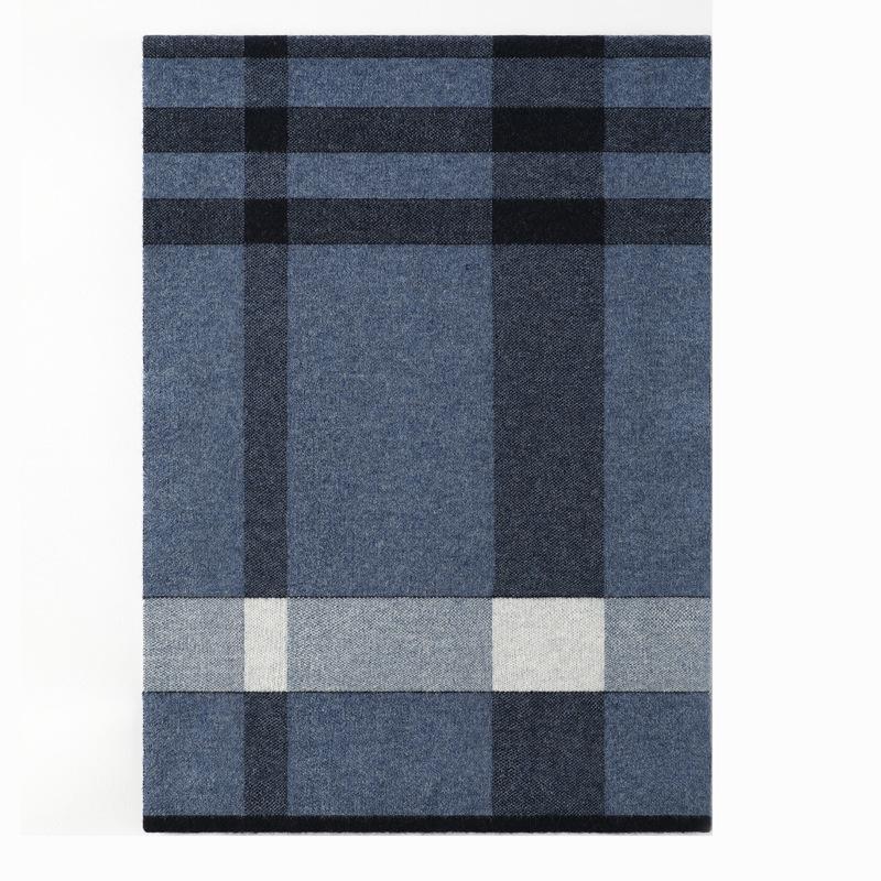 Versatile pure wool men's scarves, autumn and winter fashion warm plaid scarves, wool scarves can be