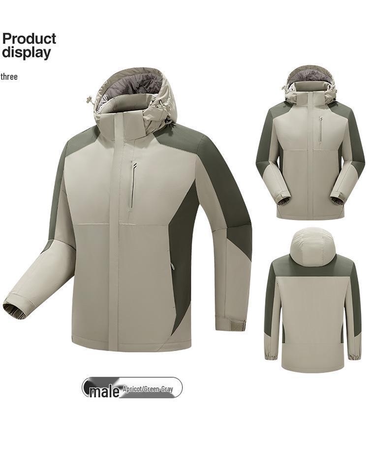 Heated Graphene Cotton Ski Jacket - Windproof Winter Wear for Couples