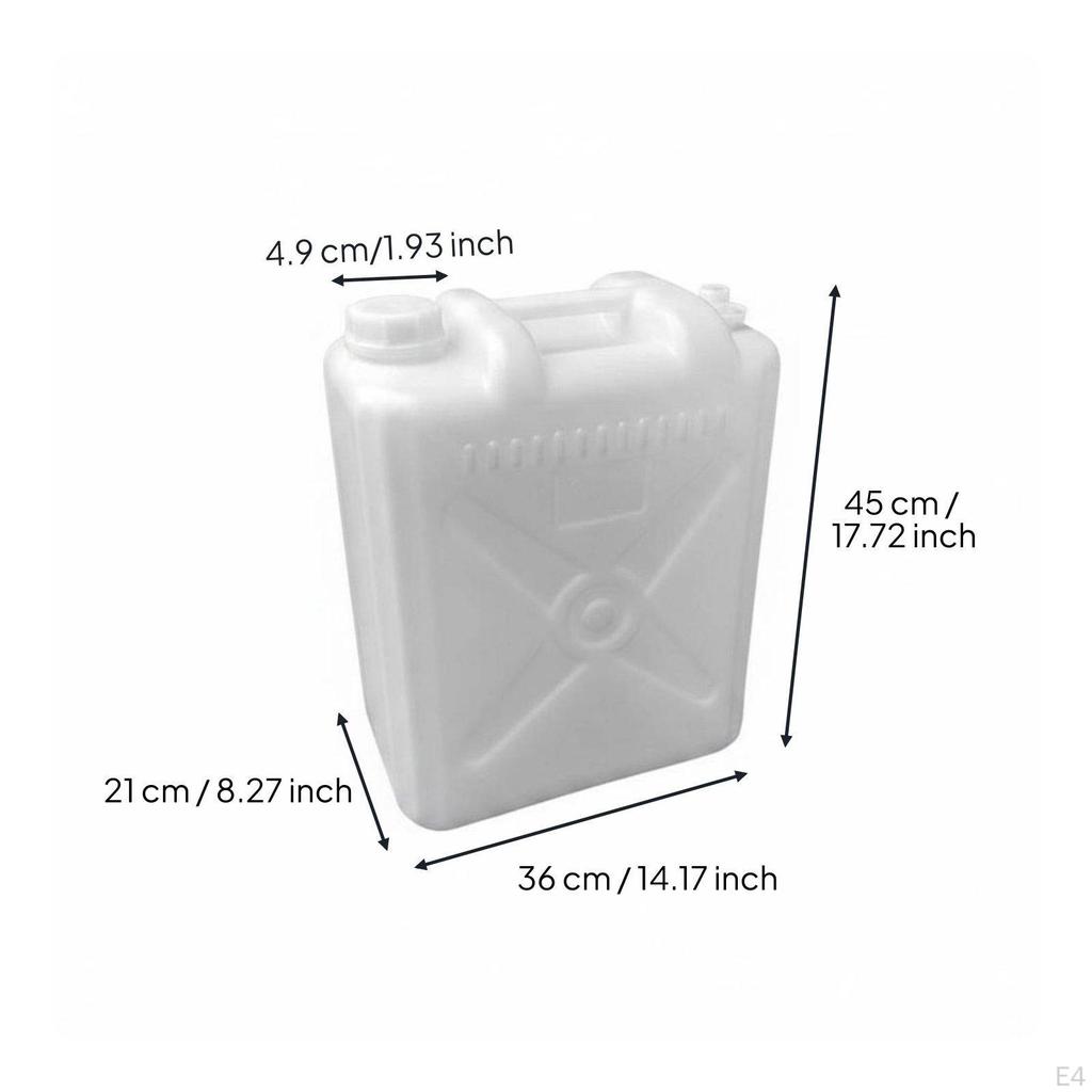 Food Grade Water Container Versatile Heavy Duty Can SpillResistant Large Capacity Storage Jug