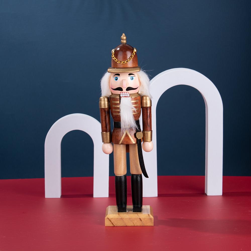 Vintage Cavalry-style Wooden Nutcracker
