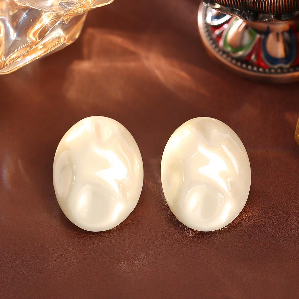 Baroque Pearl Stud Earrings - High-End Fashion, Elegant Style, 925 Silver Needle