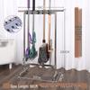 Freestanding Stainless Steel Mop & Broom Organizer