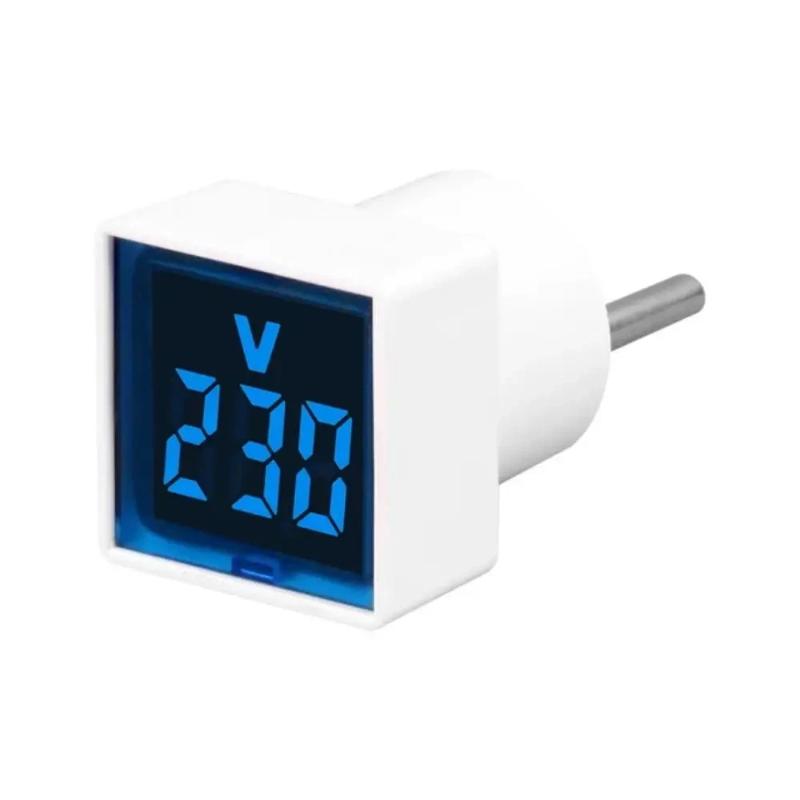 1Pc Led Digital Ac Voltmeter Indicator Square Eu Plug Digital Voltmeter 50–500V Voltage Measurement Range