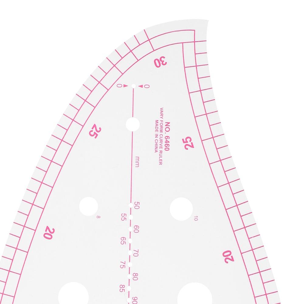 4Pcs Multi-Function Sewing Ruler Kit Shaped Design French Curve Ruler For Tailors