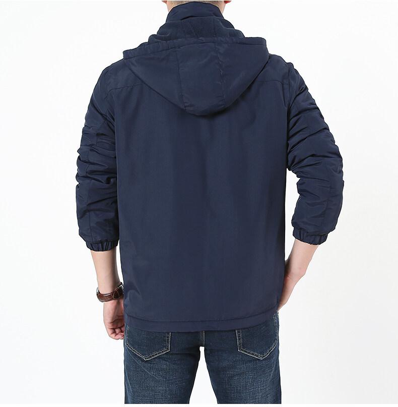 Wasserdichte Winddichte Dick Gefütterte Outdoorjacke für Herren