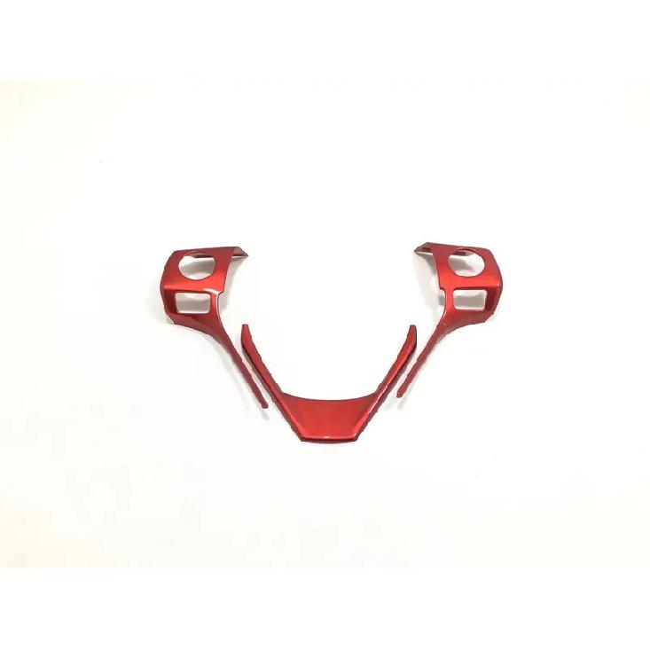 For Toyota RAV4 2014 2015 2016 2017 2018 ABS Chrome Steering Wheel Buttons Cover Trim Decoration Sticker Car Styling Accessories