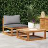 Maison Exclusive - Salon de jardin 2 pcs avec coussin Bois d'acacia solide