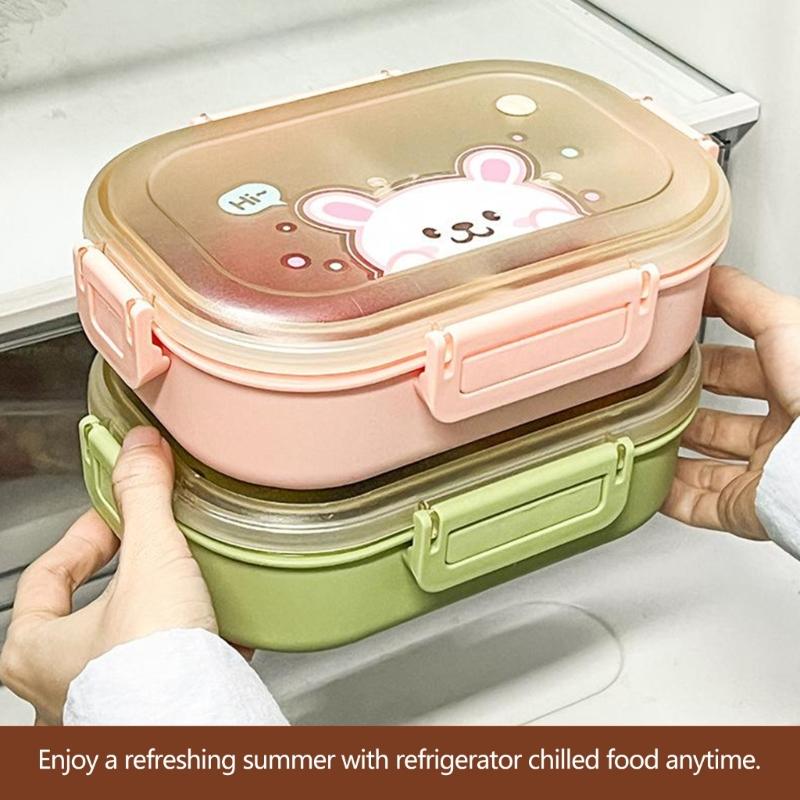 Stackable Bentos Box With Removable Inserts Multi Compartment Food Storage Container For Outdoor Activity