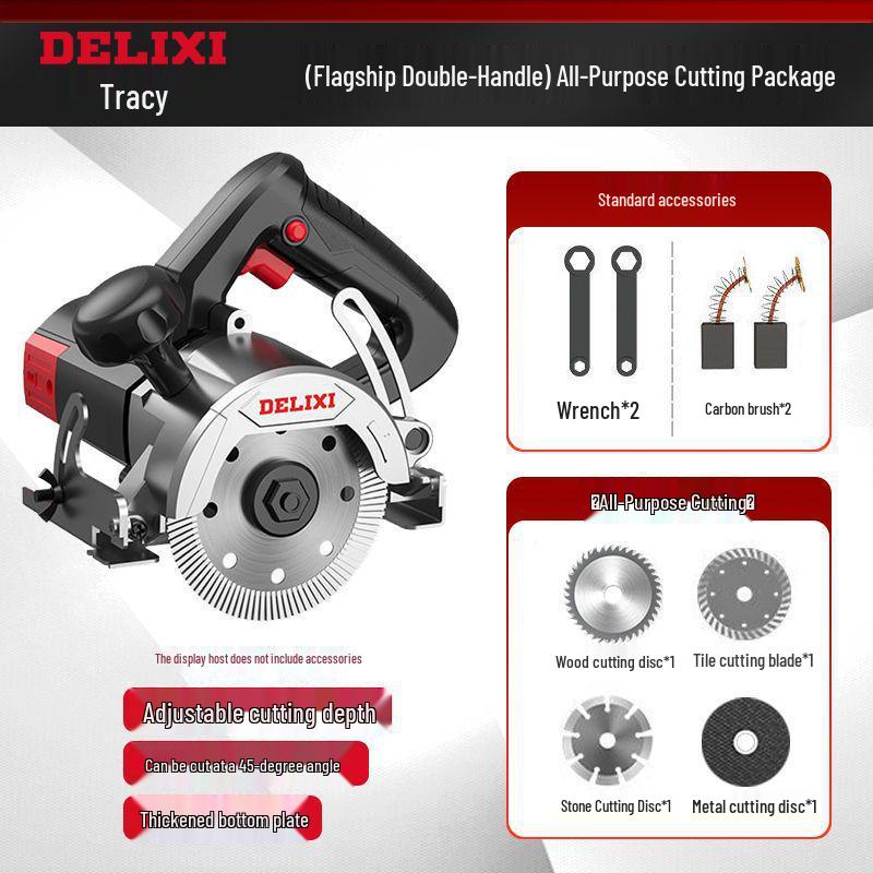 High-Power Multifunctional Handheld Electric Saw for Marble, Wood, Tile, Stone, Metal.