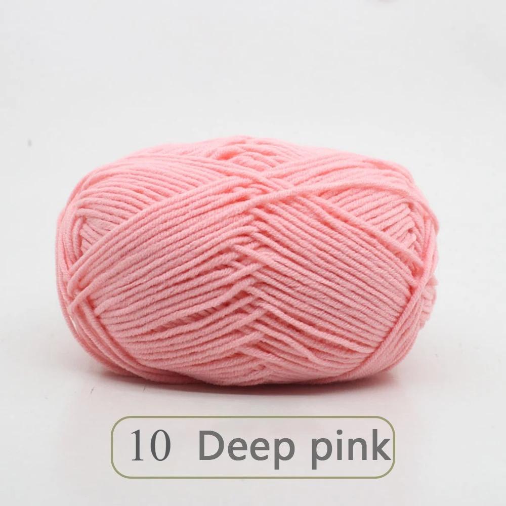1pc 50g Soft Wool Milk Cotton Yarn Crochet Anti-Pilling Hand Knitting Thread For Cardigan Scarf Hat Baby Sweater Doll Supplies
