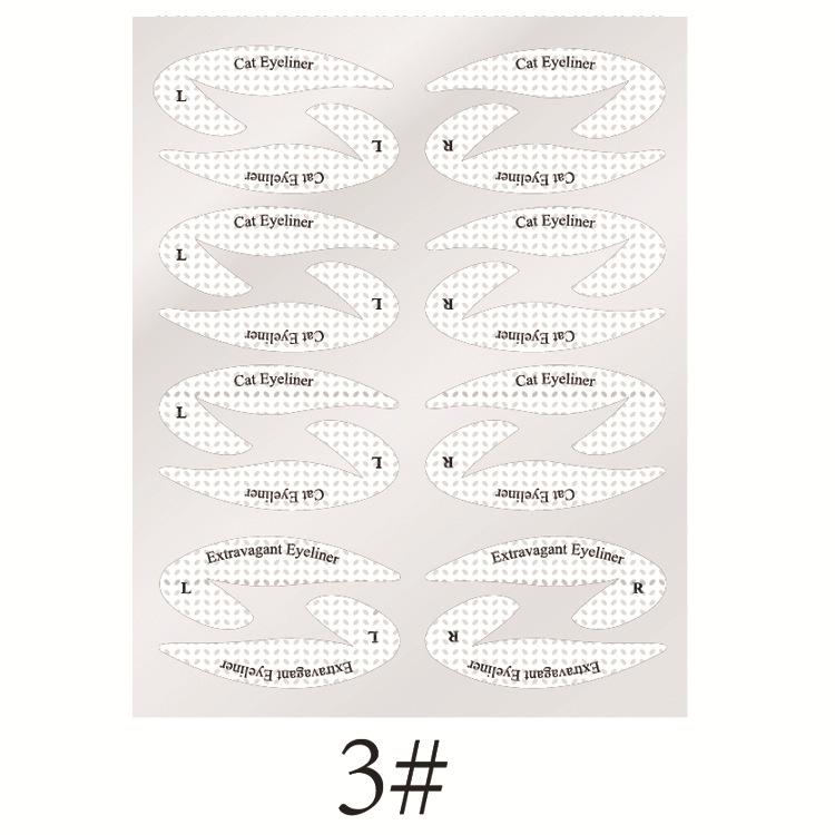 4 Styles Eye Makeup Stencils Sticker Card Eyeliner Template Eyeliner Eyeshadow 3 Minute Lazy Shaping Tool Styling Drawing Guide New Style