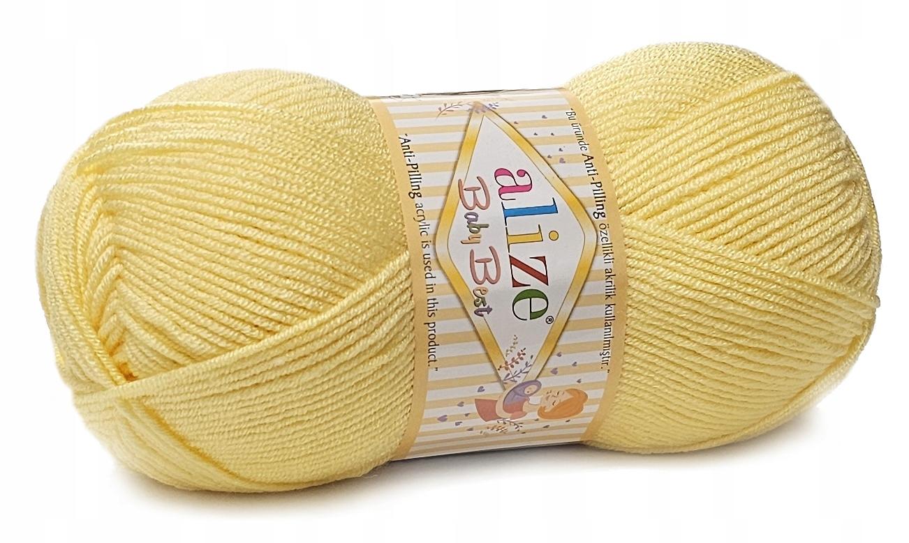 Alize Baby Best weiches und zartes hellgelbes Garn 250