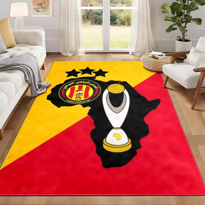 Espérance Sportive de Tunis Carpet Door Mat for Living Room or Bedroom Protective Mat Under Chair Office Decoration Christmas Gift Birthday Present