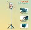 Latest Promotion Portable 360 Degree Rotation Wireless Control Handed Selfie Stick With Mini Tripod Stand