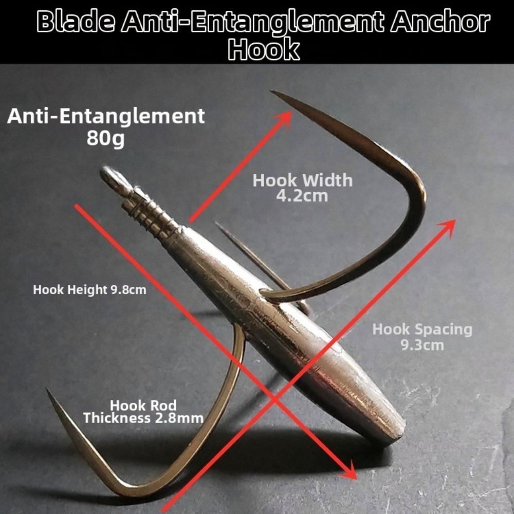 Barbed Point Sea Fishing Hook 50g-80g Weight Barbed Fishing Hook Saltwater Fishing