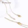 18K Gold Plated Brass Metal Oval Shape Thin Chains Necklace For Jewelry Making Supplies DIY Accessories