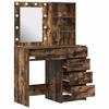 Makeup Table 2 pcs Brown 50 x 41 x 135 cm Particleboard