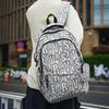 Schoolbag Backpack Men's New Fashion Letter Computer Travel Bag Lightweight Women's College Bag High School Backpack
