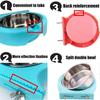 2 Pack Crate Dog Bowl Removable Stainless Steel Water Food Bowl Hanging Pet Cage Coop Cup for Rabbit Cat Puppy Bird Bunny Small Animals