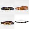 Classic Leather Belt For Women With Alloy Buckle Perfect For Casual And Office Wear