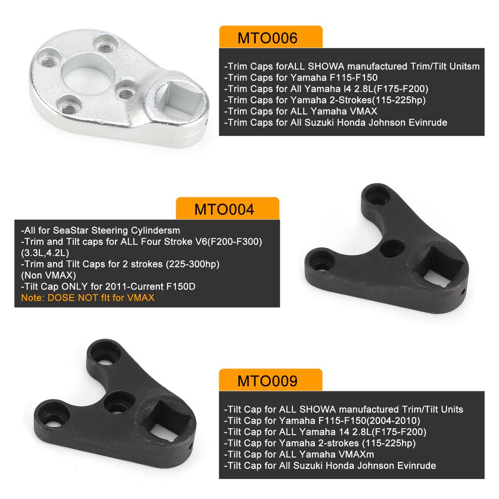 Set Chiavi a Spillo per Trim/Tilt Fuoribordo MT0004/MT0006/MT0009 - per Yamaha/Suzuki/Johnson/Evinrude ODI Piastra Frontale Compatibile Surron