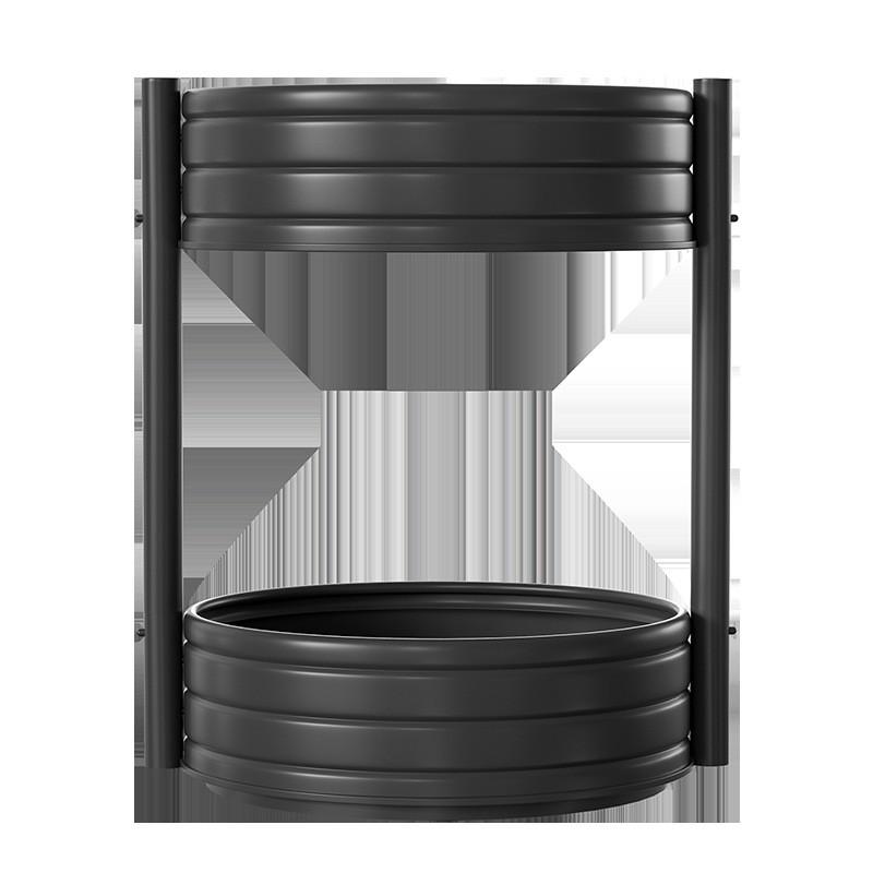Rotating Corner Spice Rack Kitchen Counter Carbon Steel Multi-Tier Organizer Oil Salt Sauce Vinegar