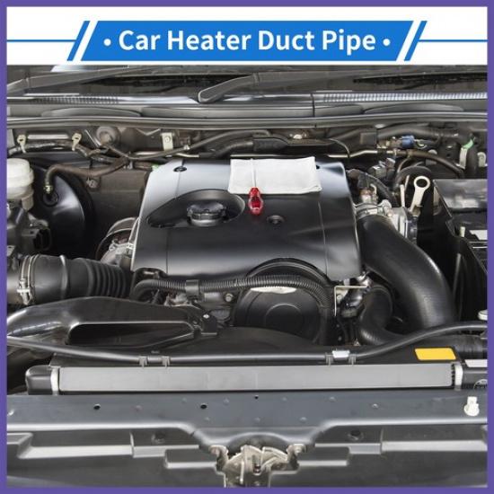 Car Heater Duct Pipe 42mm ID 300cm Max L Aluminum Foil Black