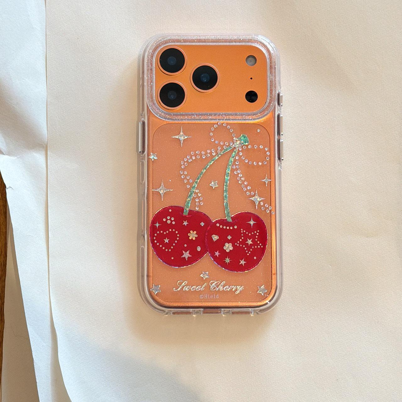 

Colorful Stars & Cherry iPhone 17 Pro Max Case with Apple 16 Lanyard & Drop-Proof Protection iPhone 17 Pro
