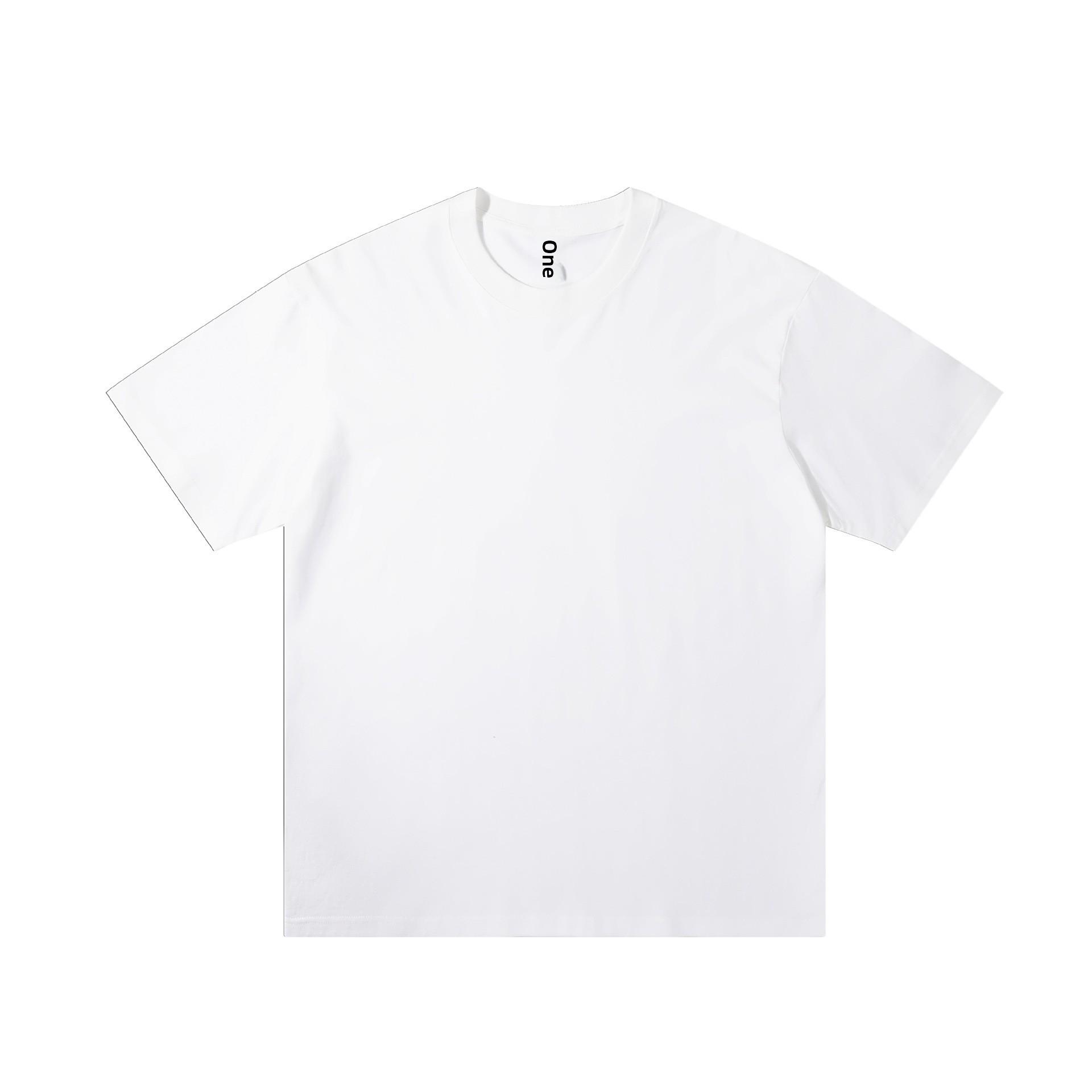 

Мужская модная футболка с круглым вырезом, 230 г, плотный хлопок, короткий рукав, свободный крой, однотонный цвет Small