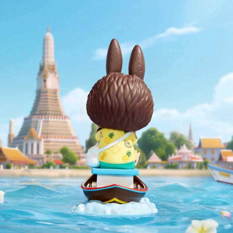 New POP MART LABUBU Thailand Limited, Long Tail Boat Trendy Figures PPMT-2508-0042