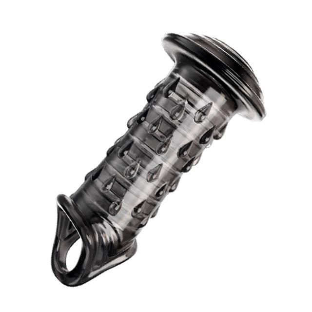 Reusable Penis Sleeve Extender Dick Glans Enlargement Condom Adult Sex Toys For Men Couples Cock Ring Delay Ejaculation Sex Shop