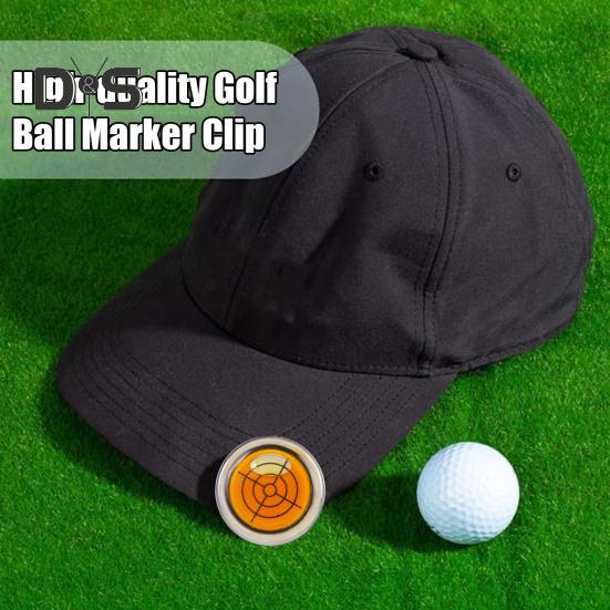 1/5 ks Značkovač golfových míčků Klip na kulatou čepici s funkcí úrovně Magnetická spona na značkovač golfového míčku Klip na čepici golfového míčku Značkovač čáry Golfové příslušenství