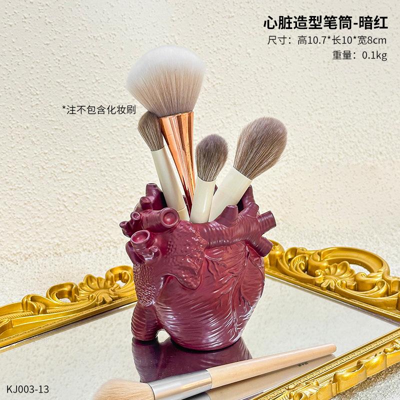 Neue Simulation Herz Stifthalter Dekoration Wohnzimmer Arbeitszimmer Schreibtisch Kreativer Aufbewahrungseimer Dekoration Dekoration