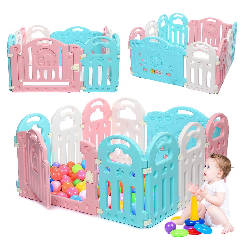 Baby Infant Playpen Kids 10 Panel 