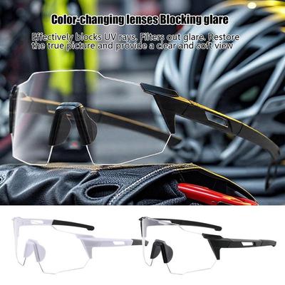Photochromic Cycling Glasses Men Sunglasses Women Road Bike Eyewear UV400 Outdoor Sports Running Glasses