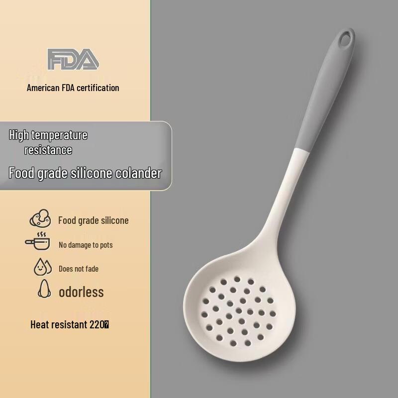 JingJingRS Color-Blocked Non-Stick Silicone Kitchen Utensils