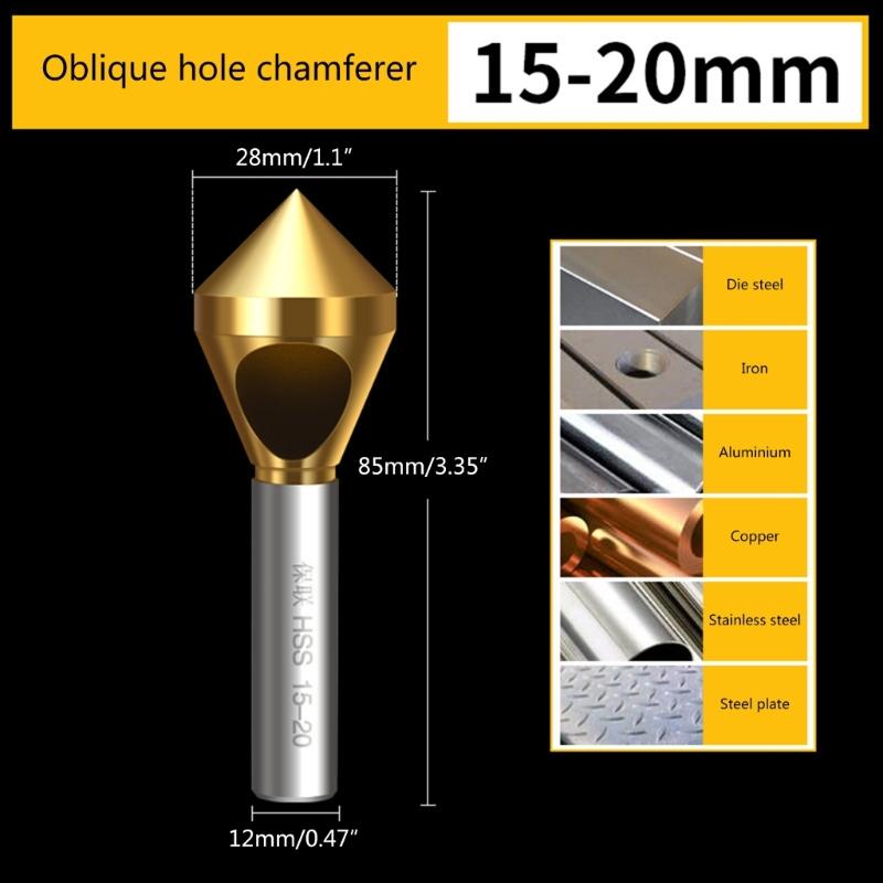 M35 TiAlN Countersunk Head Drill Bit M35 Cobalt Countersunk Deburring Chamfering Drill Bit 2-5/5-10/10-15/15-20mm