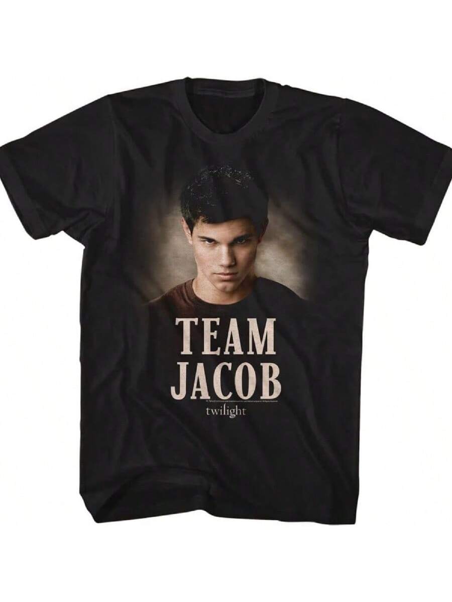 American Classics Twilight T Shirt Team Jacob Black Unisex Adult Short Sleeve T Shirts Vampire Romance Movie Graphic Tees S