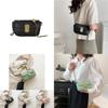 Fashionable Summer 2023 Pu Leather Square Flap Bag Stylish Chain Shoulder Bag