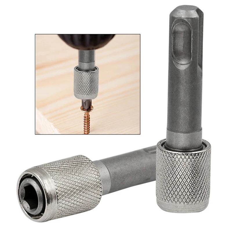 Quick Change SDS Plus Drill To 1/4" Hex Bit Adapter Holder - Converts Rotary Hammer for Screwdriver Bits & Sockets Impact Ready