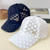 Sommer dünne Spitze Kappe Damen bestickte Blume Mesh atmungsaktive Baseballkappe koreanische Version trendige Sonnenschutz Schirmmütze