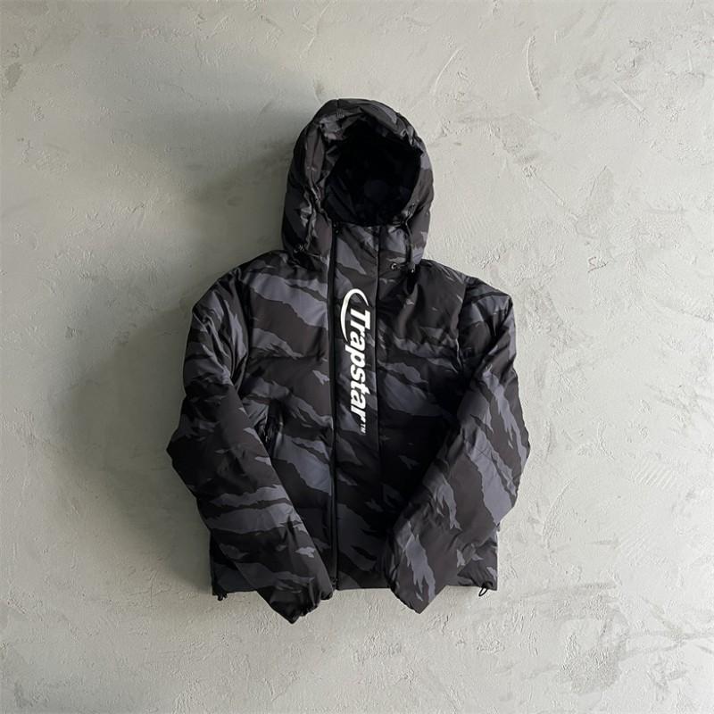 Mens Hooded Puffer Jacket Winter Warm Thick Cotton Blend Outerwear Loose Fit Casual Streetwear